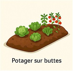 Potager sur buttes