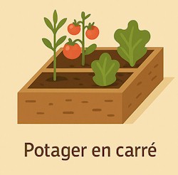 Potager en carré