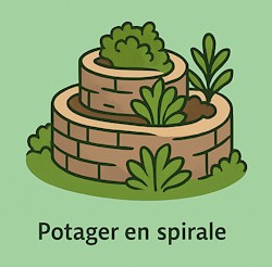Potager en spirale